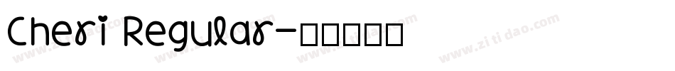 Cheri Regular字体转换